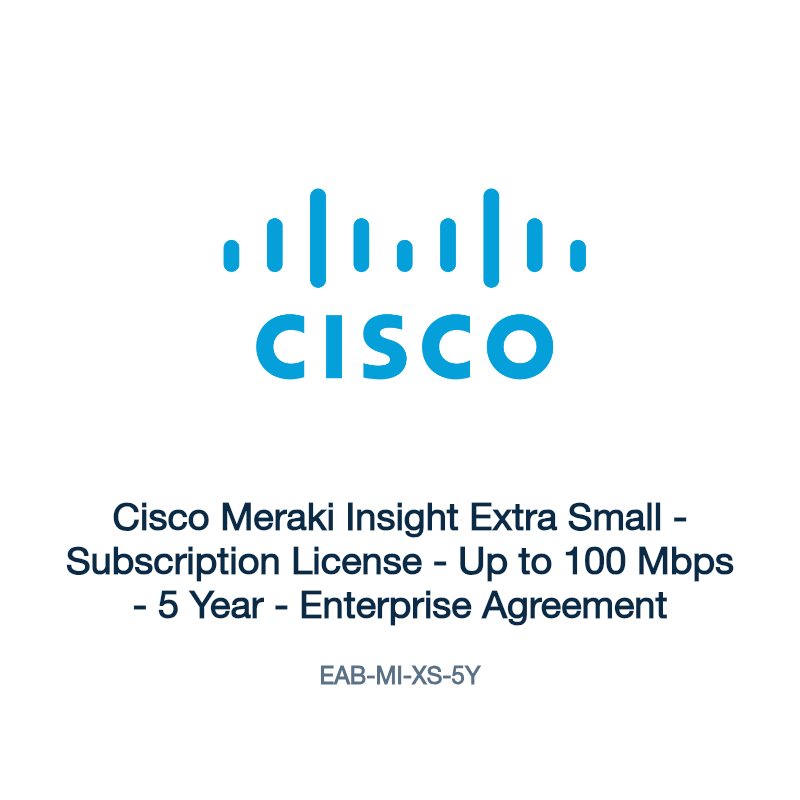 EAB-MI-XS-5Y: Cisco Meraki Insight Extra Small