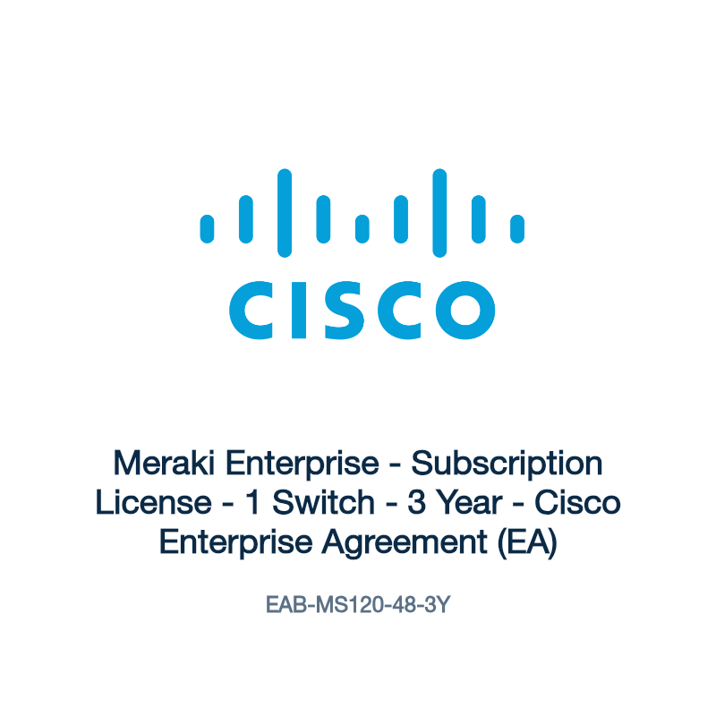 EAB-MS120-48-3Y: Meraki Enterprise