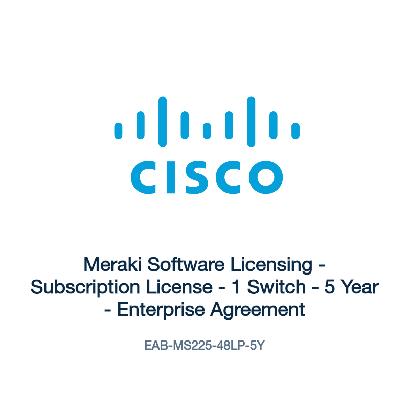 EAB-MS225-48LP-5Y: Meraki Software Licensing