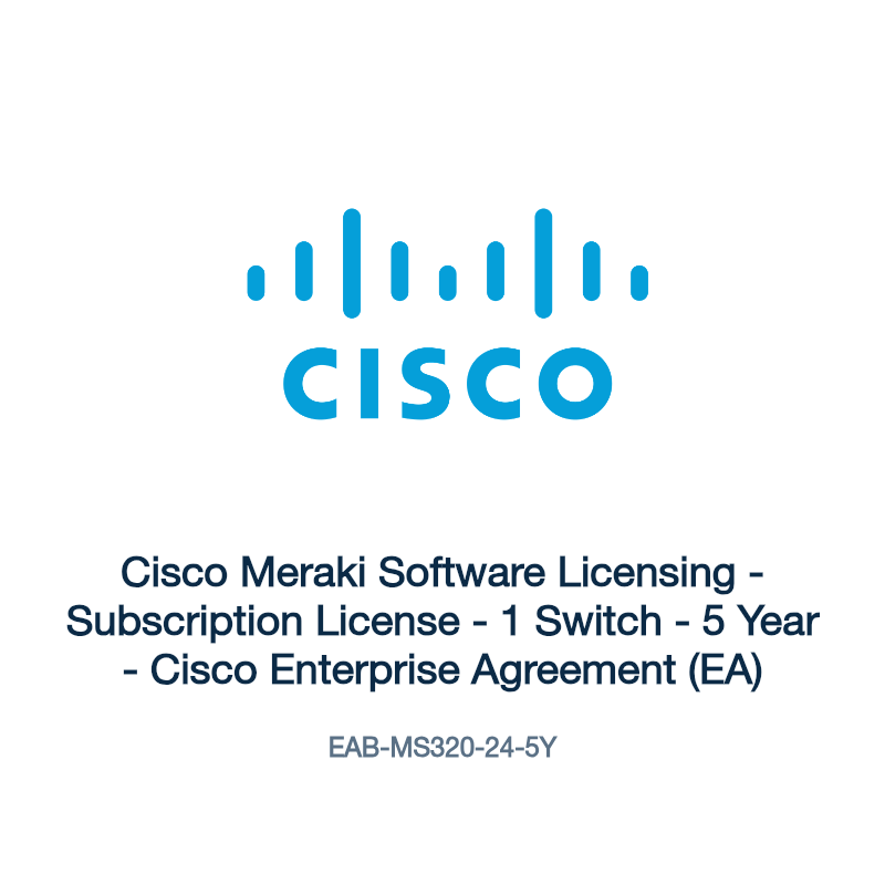 EAB-MS320-24-5Y: Cisco Meraki Software Licensing