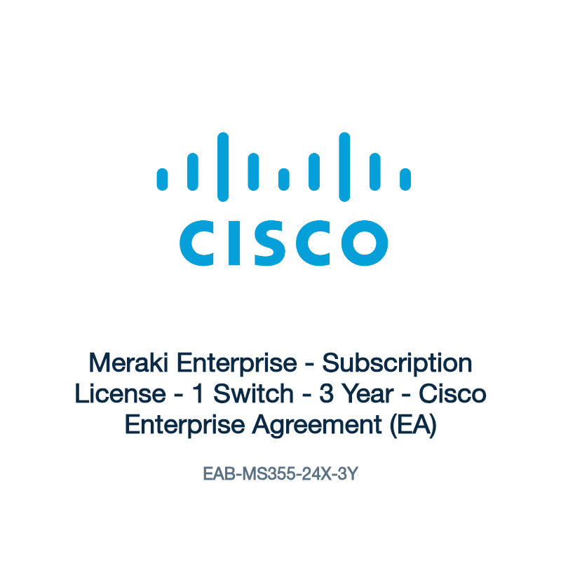 EAB-MS355-24X-3Y: Meraki Enterprise