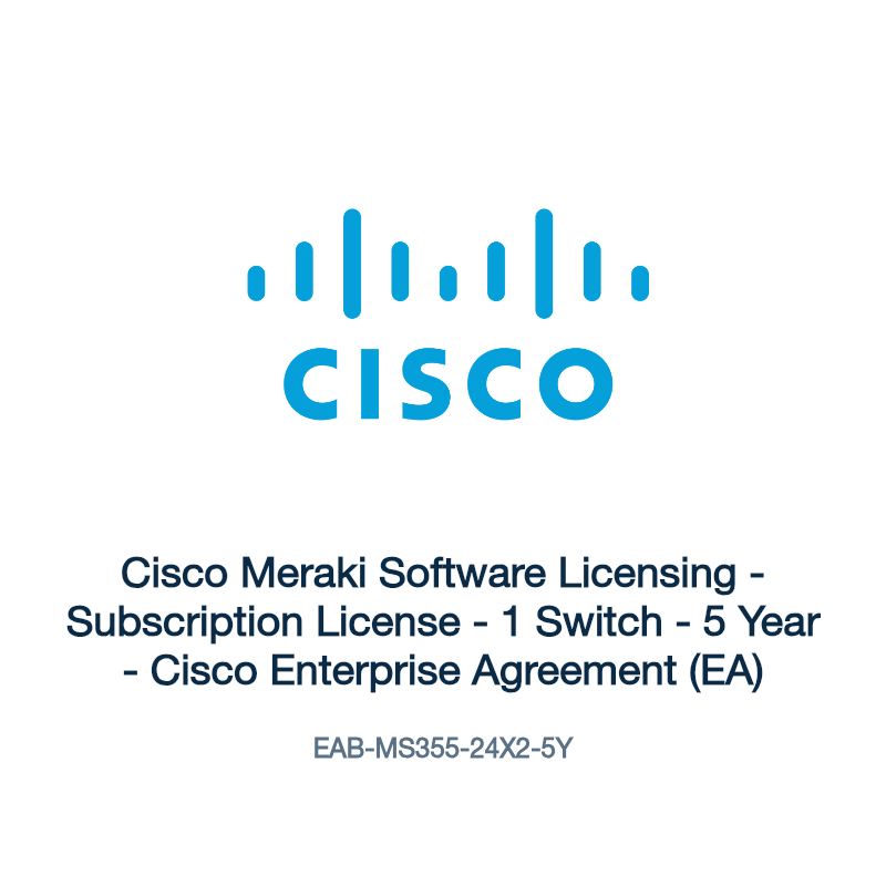 EAB-MS355-24X2-5Y: Cisco Meraki Software Licensing