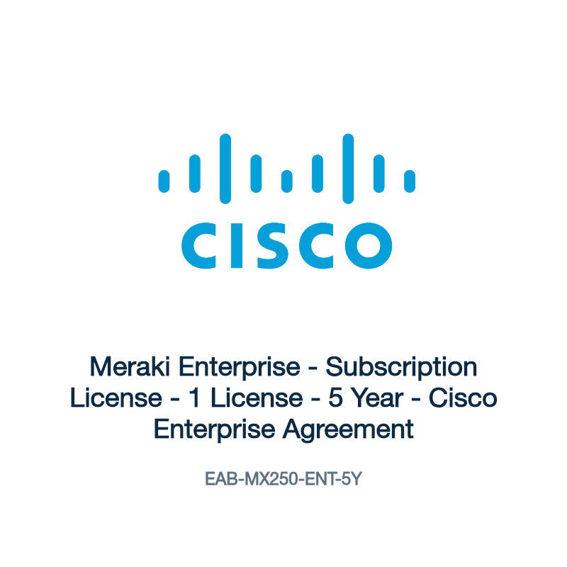 EAB-MX250-ENT-5Y: Meraki Enterprise