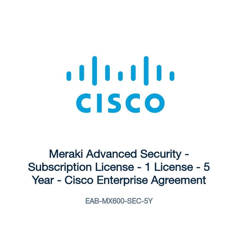 EAB-MX600-SEC-5Y: Meraki Advanced Security