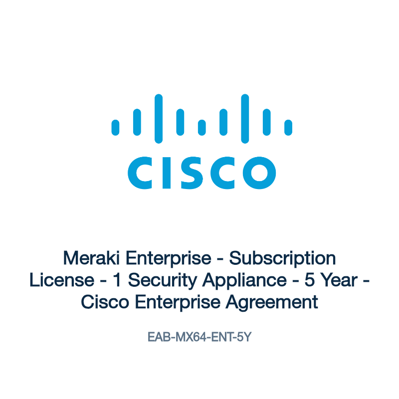 EAB-MX64-ENT-5Y: Meraki Enterprise