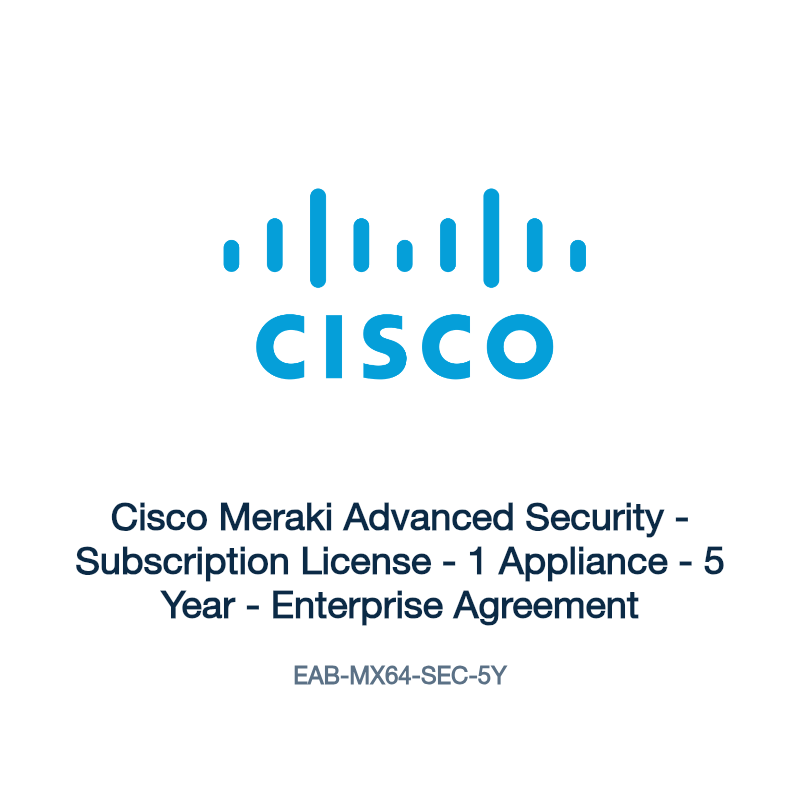 EAB-MX64-SEC-5Y: Cisco Meraki Advanced Security