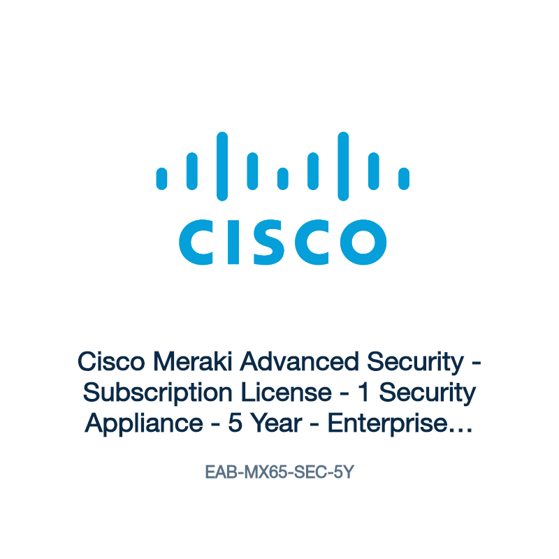 EAB-MX65-SEC-5Y: Cisco Meraki Advanced Security