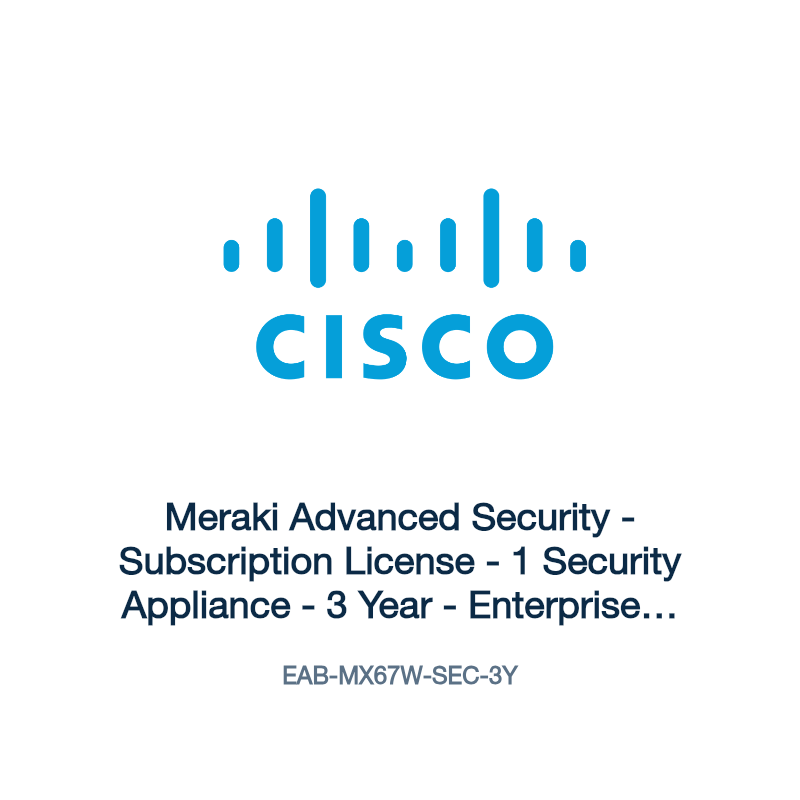 EAB-MX67W-SEC-3Y: Meraki Advanced Security