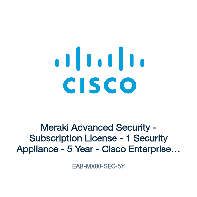 EAB-MX80-SEC-5Y: Meraki Advanced Security