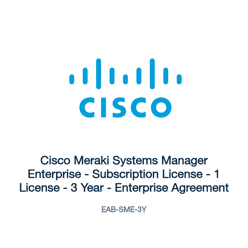 EAB-SME-3Y: Cisco Meraki Systems Manager Enterprise