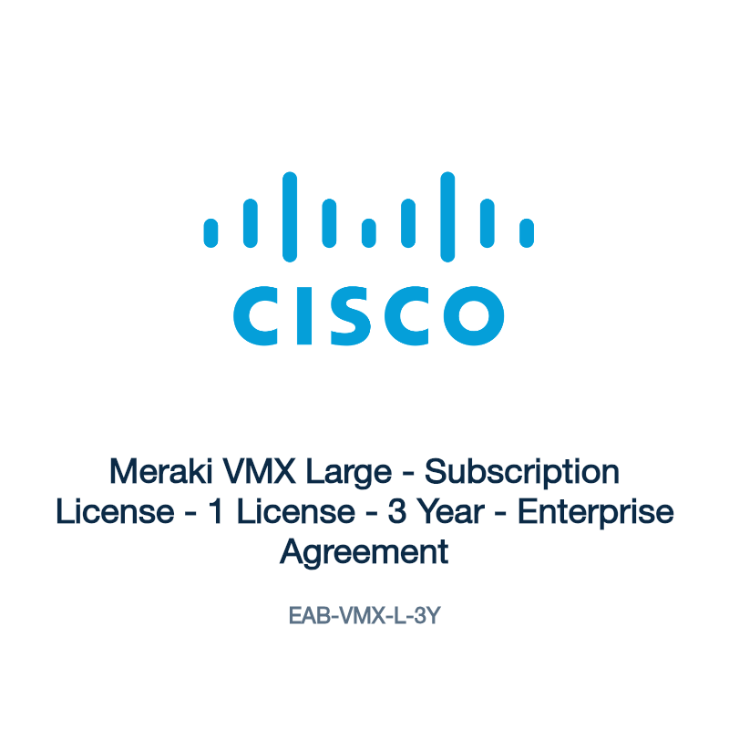 EAB-VMX-L-3Y: Meraki VMX Large