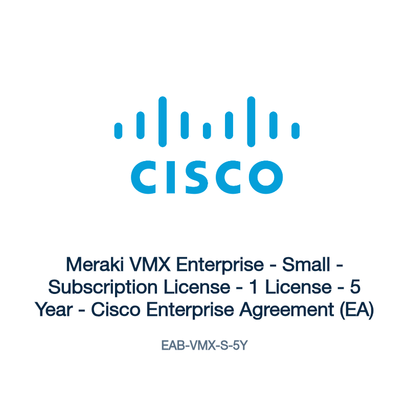 EAB-VMX-S-5Y: Meraki VMX Enterprise
