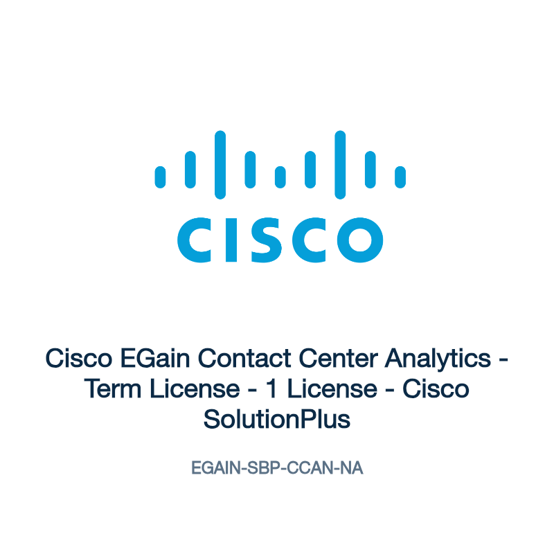 EGAIN-SBP-CCAN-NA: Cisco EGain Contact Center Analytics