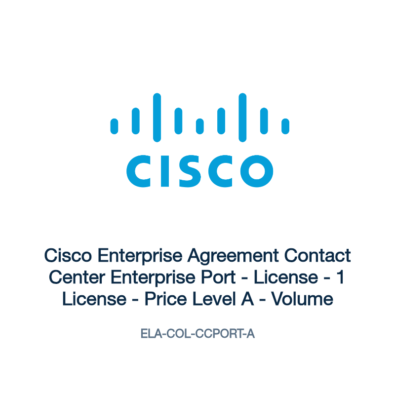 ELA-COL-CCPORT-A: Cisco Enterprise Agreement Contact Center Enterprise Port