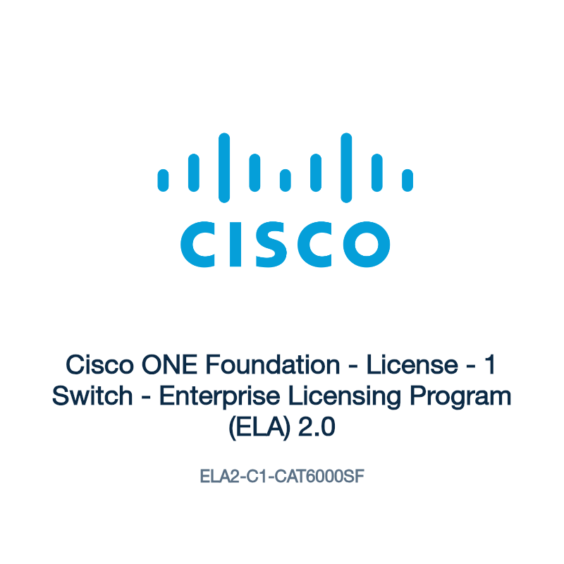 ELA2-C1-CAT6000SF: Cisco ONE Foundation