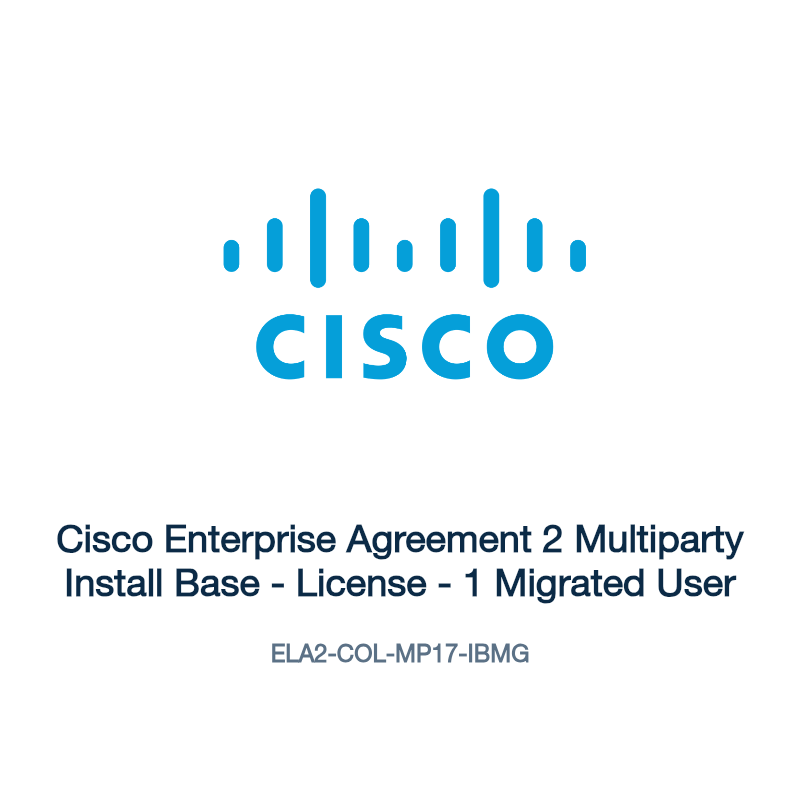 ELA2-COL-MP17-IBMG: Cisco Enterprise Agreement 2 Multiparty Install Base