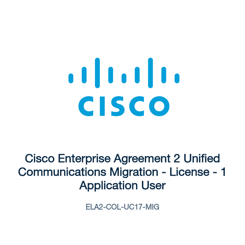 ELA2-COL-UC17-MIG: Cisco Enterprise Agreement 2 Unified Communications Migration