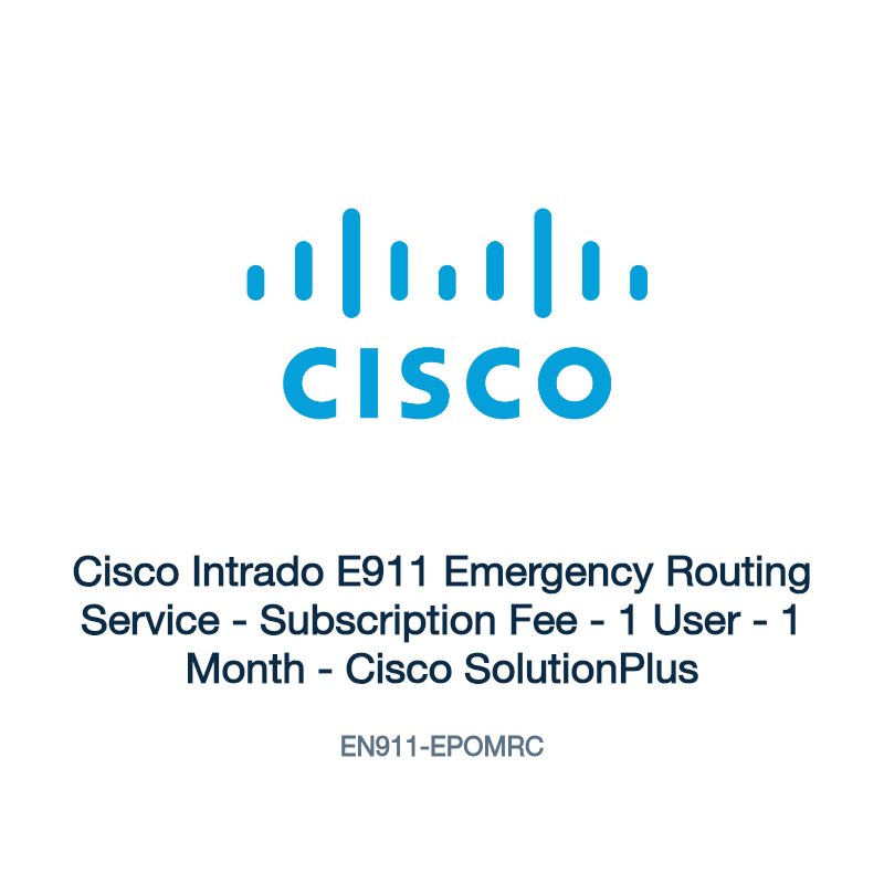 EN911-EPOMRC: Cisco Intrado E911 Emergency Routing Service