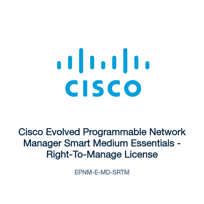 EPNM-E-MD-SRTM: Cisco Evolved Programmable Network Manager Smart Medium Essentials