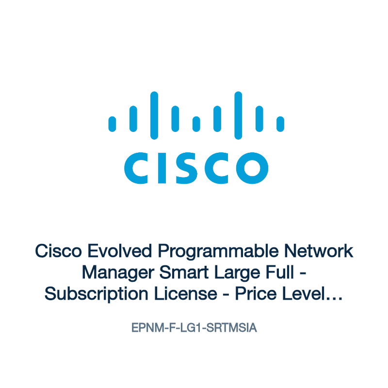 EPNM-F-LG1-SRTMSIA: Cisco Evolved Programmable Network Manager Smart Large Full
