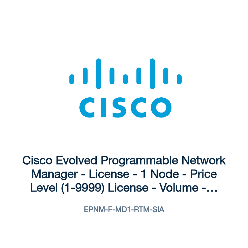 EPNM-F-MD1-RTM-SIA: Cisco Evolved Programmable Network Manager