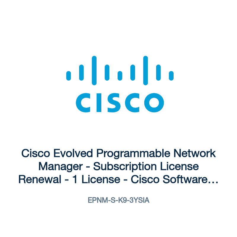 EPNM-S-K9-3YSIA: Cisco Evolved Programmable Network Manager