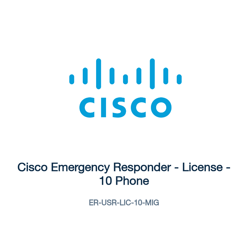 ER-USR-LIC-10-MIG: Cisco Emergency Responder
