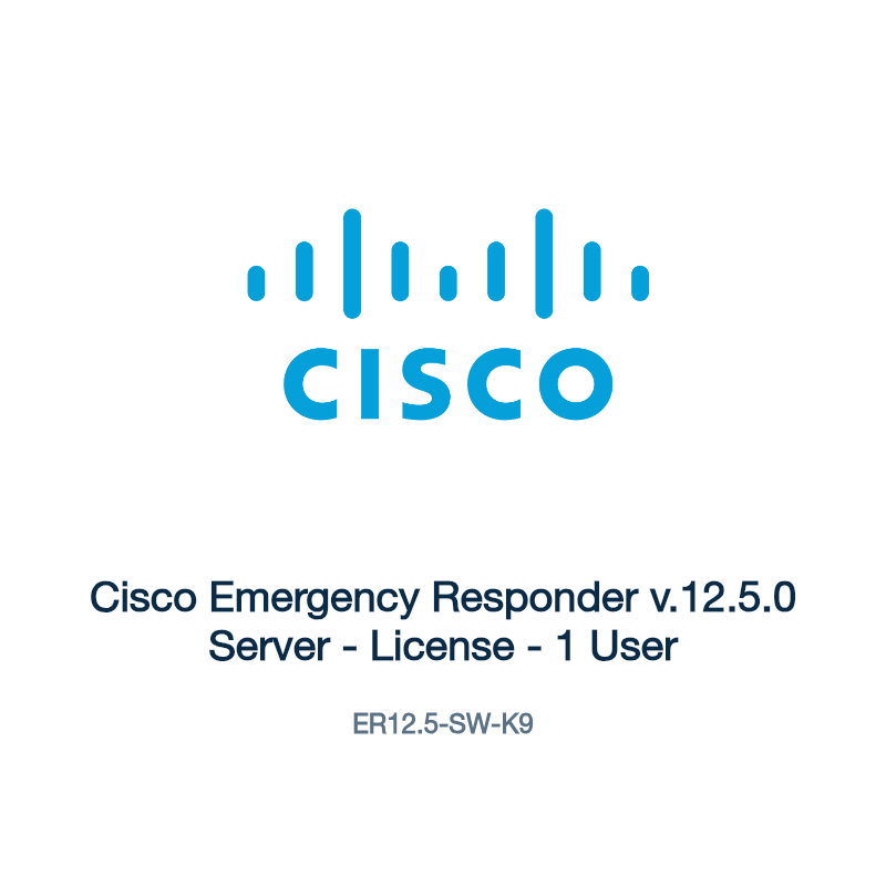 ER12.5-SW-K9: Cisco Emergency Responder v.12.5.0 Server