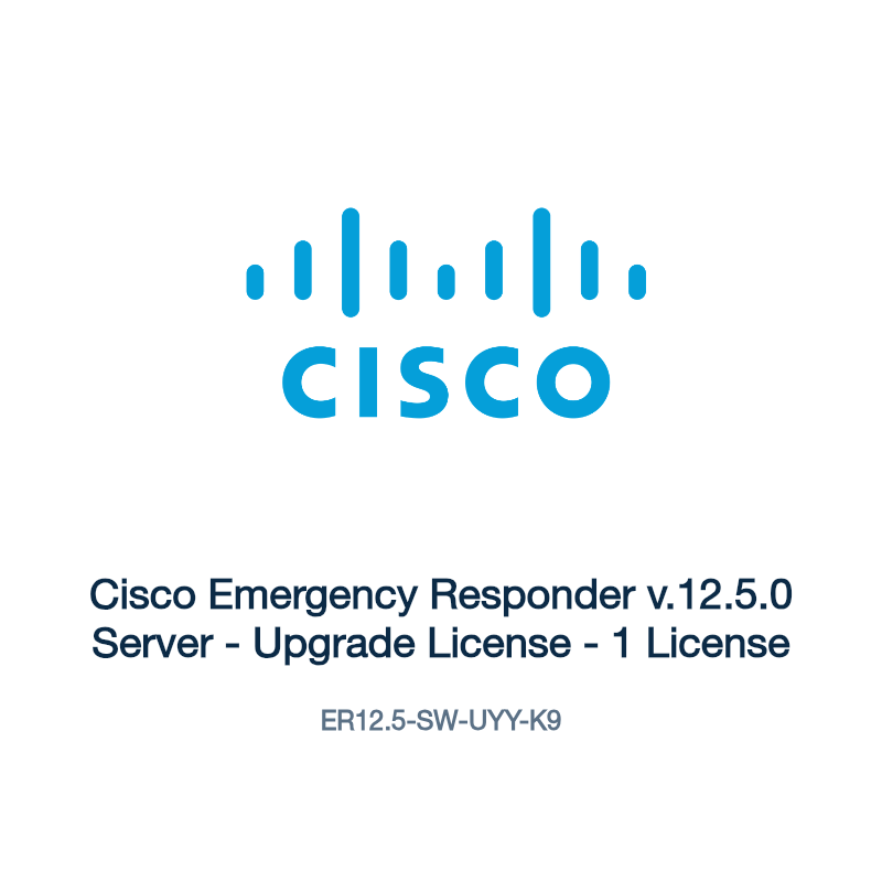 ER12.5-SW-UYY-K9: Cisco Emergency Responder v.12.5.0 Server