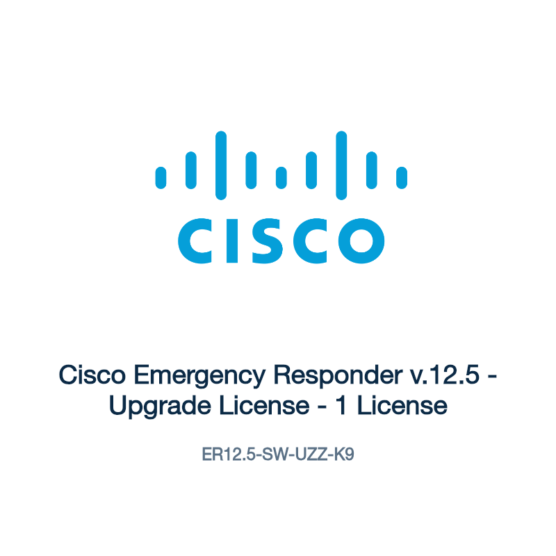 ER12.5-SW-UZZ-K9: Cisco Emergency Responder v.12.5