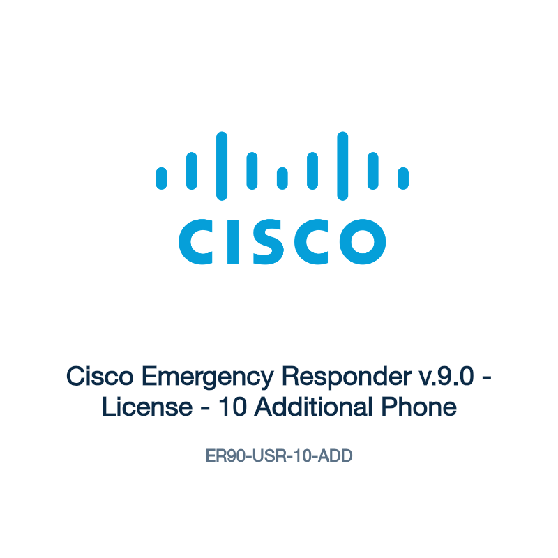 ER90-USR-10-ADD: Cisco Emergency Responder v.9.0