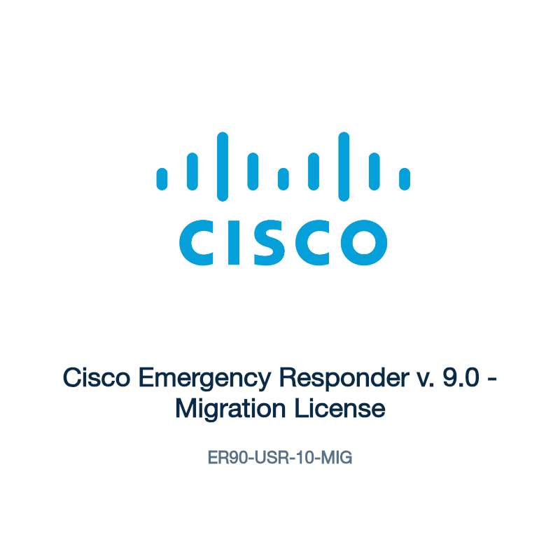 ER90-USR-10-MIG: Cisco Emergency Responder v. 9.0