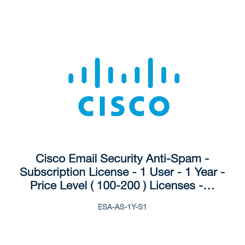 ESA-AS-1Y-S1: Cisco Email Security Anti-Spam