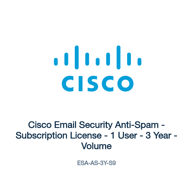ESA-AS-3Y-S9: Cisco Email Security Anti-Spam