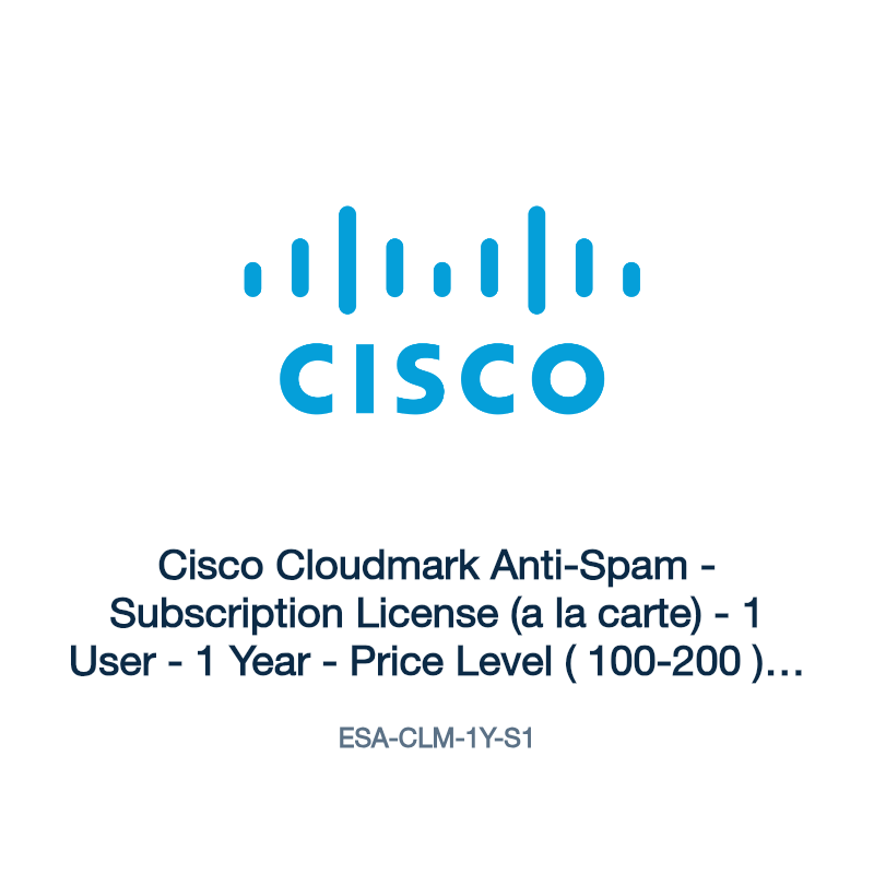 ESA-CLM-1Y-S1: Cisco Cloudmark Anti-Spam