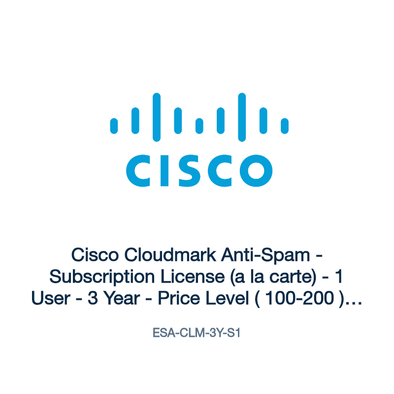 ESA-CLM-3Y-S1: Cisco Cloudmark Anti-Spam