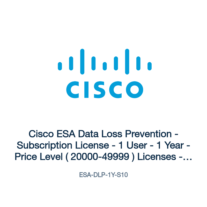 ESA-DLP-1Y-S10: Cisco ESA Data Loss Prevention