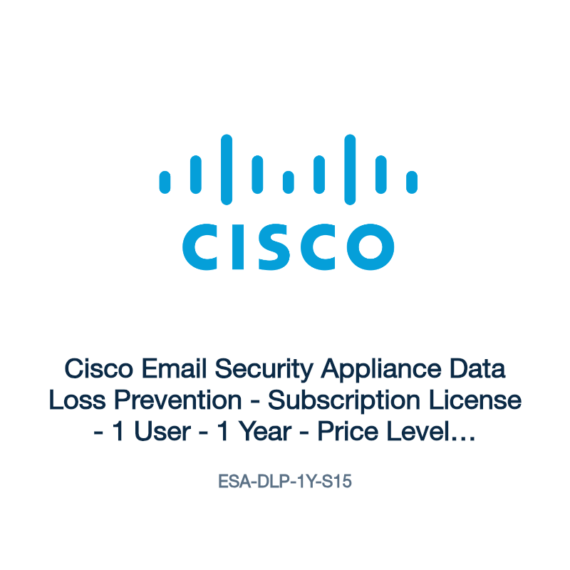 ESA-DLP-1Y-S15: Cisco Email Security Appliance Data Loss Prevention