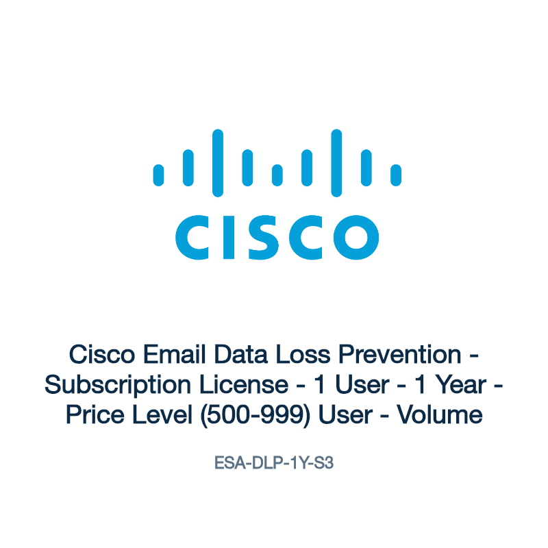 ESA-DLP-1Y-S3: Cisco Email Data Loss Prevention