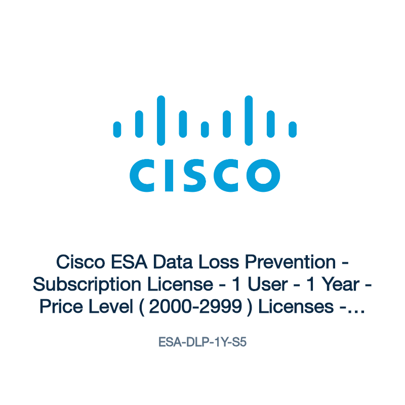 ESA-DLP-1Y-S5: Cisco ESA Data Loss Prevention