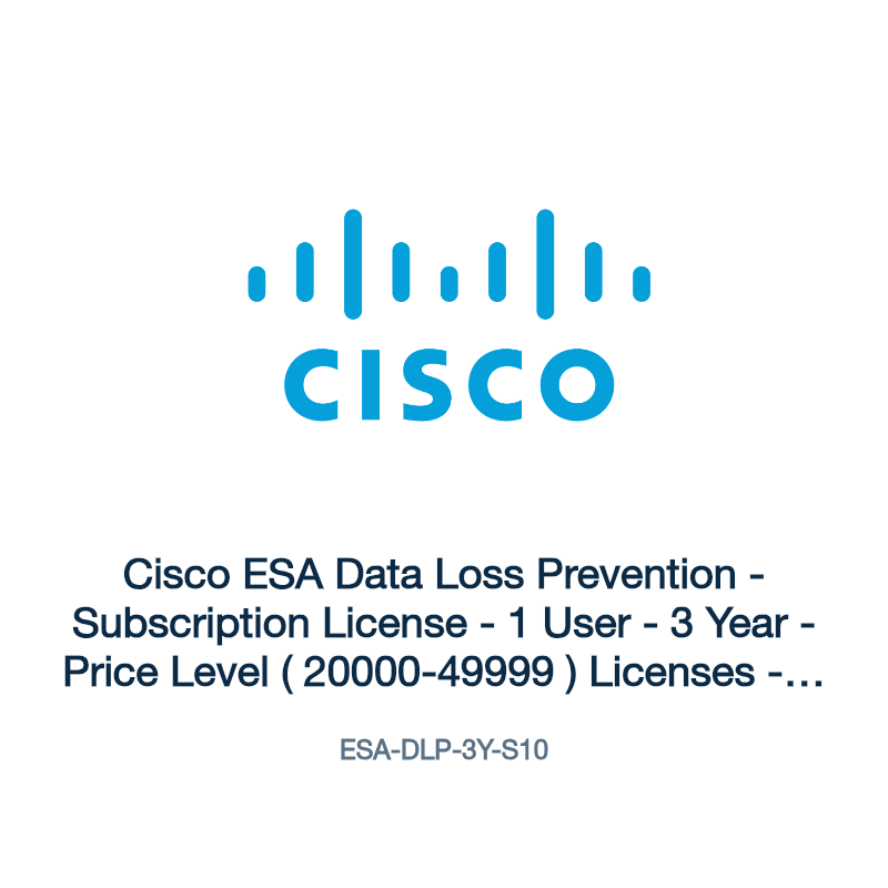 ESA-DLP-3Y-S10: Cisco ESA Data Loss Prevention