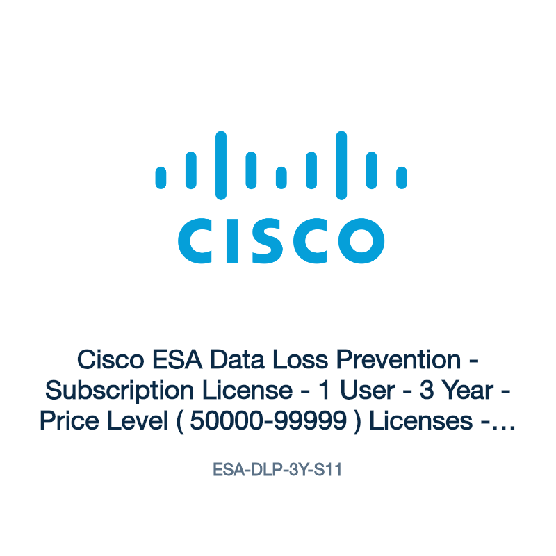 ESA-DLP-3Y-S11: Cisco ESA Data Loss Prevention