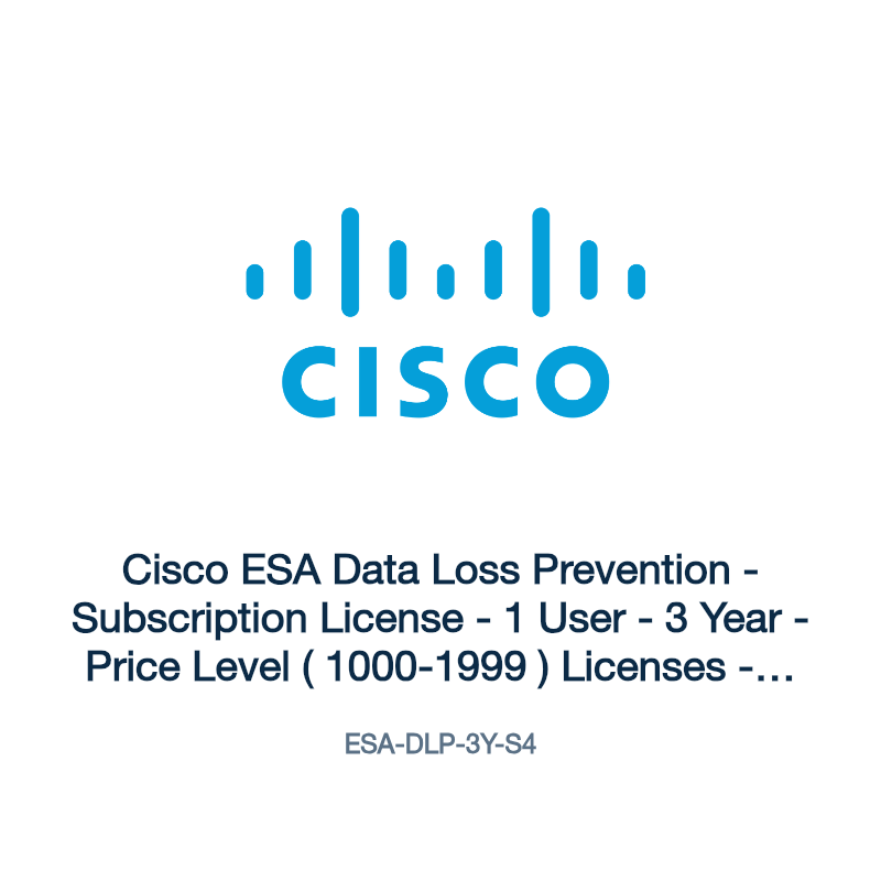 ESA-DLP-3Y-S4: Cisco ESA Data Loss Prevention