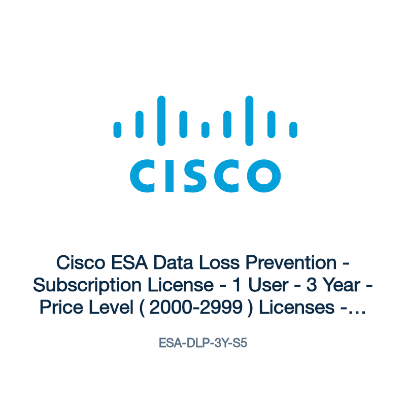 ESA-DLP-3Y-S5: Cisco ESA Data Loss Prevention