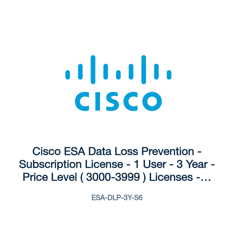ESA-DLP-3Y-S6: Cisco ESA Data Loss Prevention