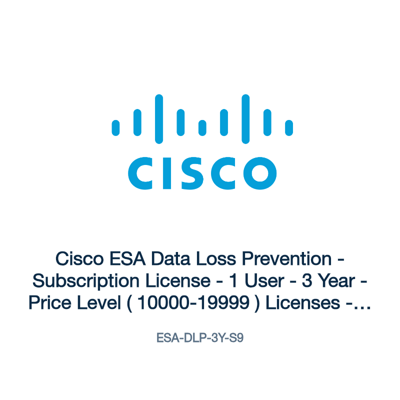 ESA-DLP-3Y-S9: Cisco ESA Data Loss Prevention