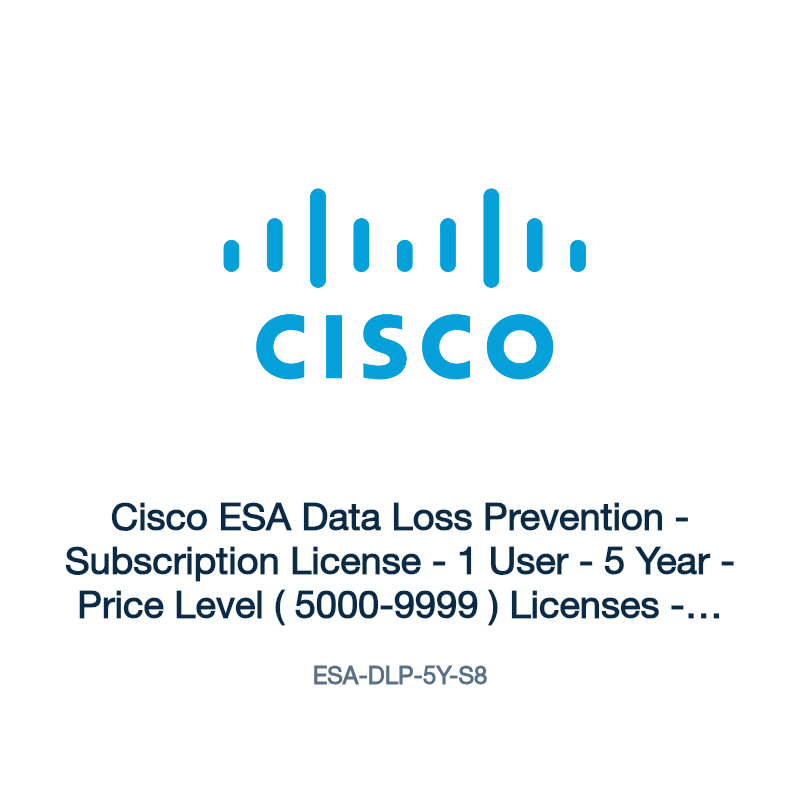 ESA-DLP-5Y-S8: Cisco ESA Data Loss Prevention