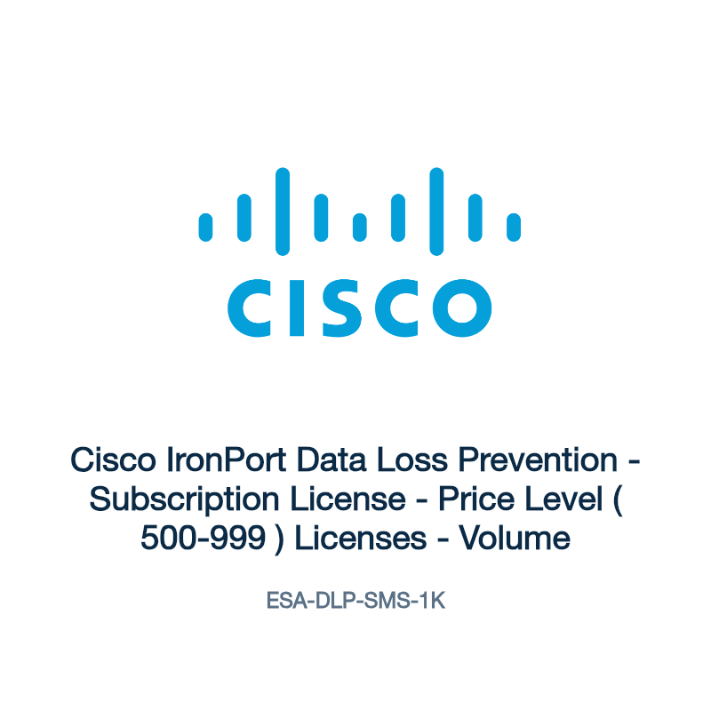 ESA-DLP-SMS-1K: Cisco IronPort Data Loss Prevention