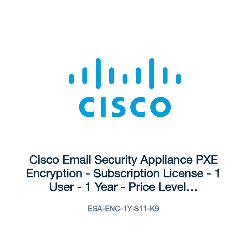 ESA-ENC-1Y-S11-K9: Cisco Email Security Appliance PXE Encryption