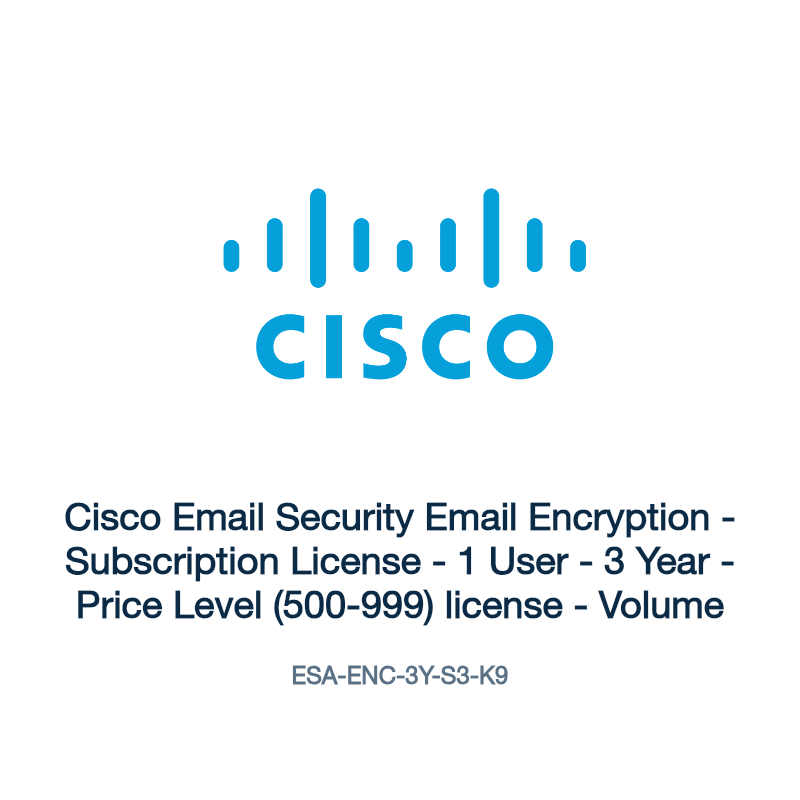 ESA-ENC-3Y-S3-K9: Cisco Email Security Email Encryption
